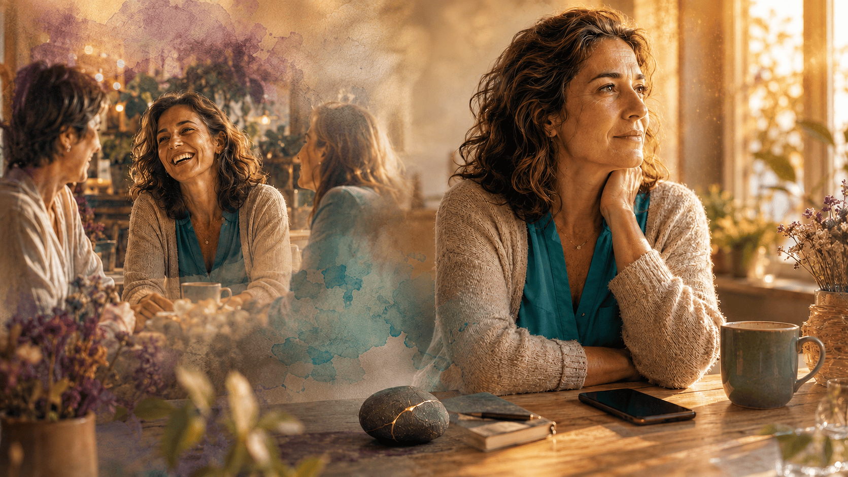 aprendiendo-a-perdonar-con-marta-vilches-coaching-y-claridad Mujer trabajando el perdón consciente en un proceso de coaching integrativo