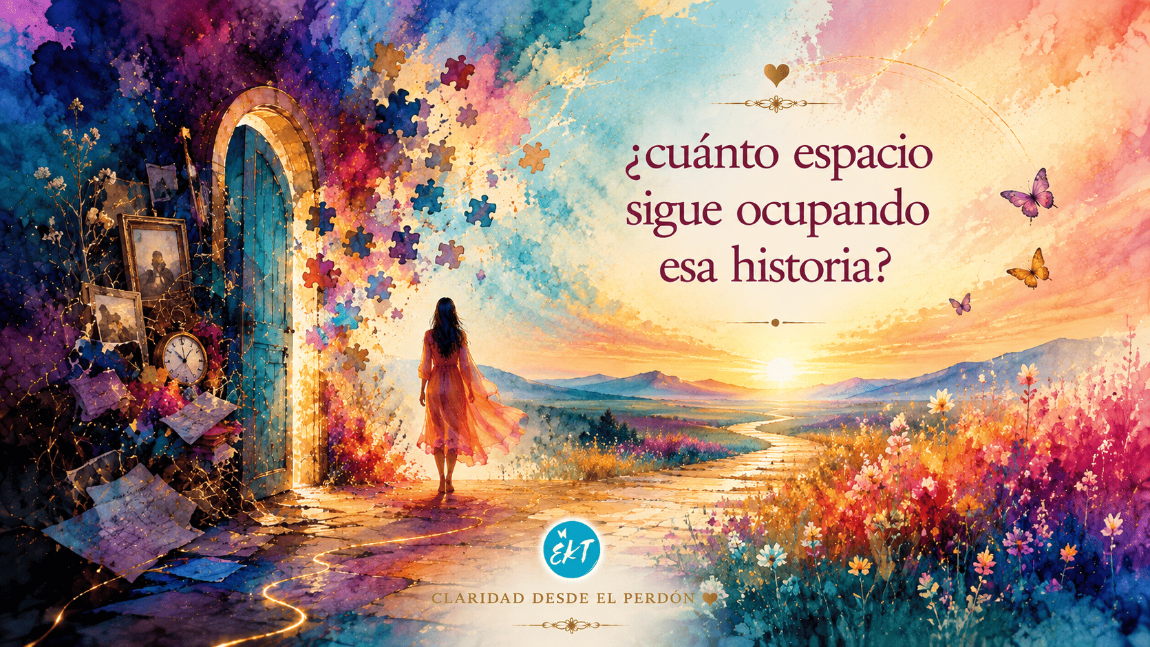 Ilustración simbólica sobre el espacio que una historia del pasado sigue ocupando Ilustración simbólica sobre el espacio que una historia del pasado sigue ocupando